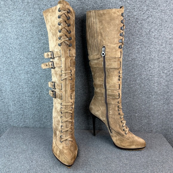 La Silla Shoes - Le Silla All Leather Stiletto Corset Boot Size EU40|US9.5-10
